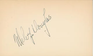 Melvyn Douglas autograph