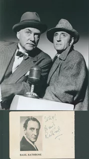 Basil Rathbone autograph