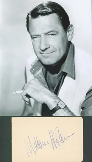 William Holden autograph