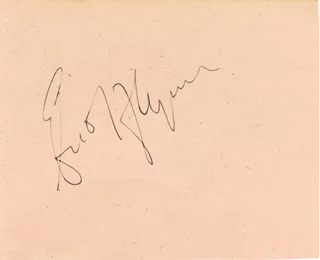 Errol Flynn autograph