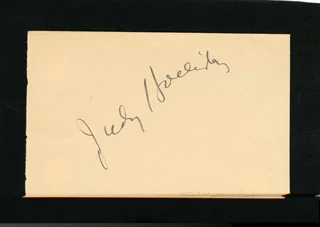 Judy Holliday autograph