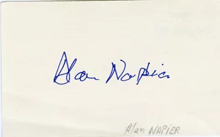 Alan Napier autograph