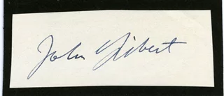 John Gilbert autograph