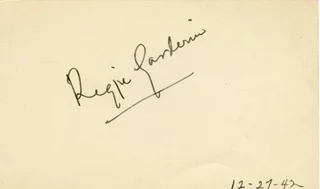 Reginald Gardiner autograph