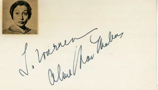 Aline MacMahon autograph