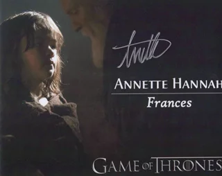 Annette Hannah autograph