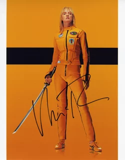 Uma Thurman autograph