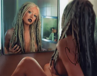 Christina Aguilera autograph