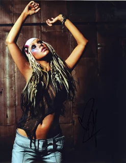 Christina Aguilera autograph