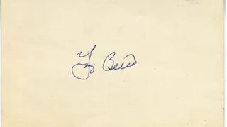 Yogi Berra autograph