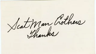 Scatman Crothers autograph
