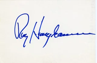Ray Harryhausen autograph