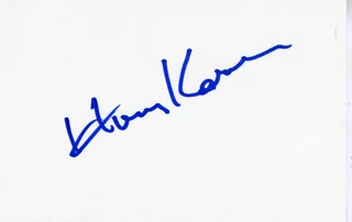 Harvey Korman autograph