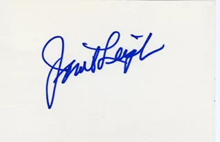 Janet Leigh autograph