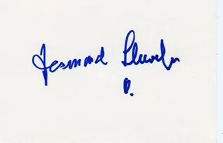 Desmond Llewelyn autograph