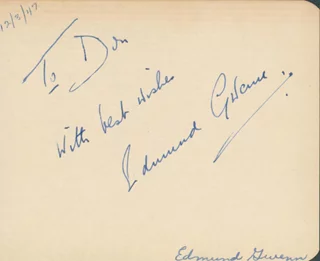 Edmund Gwenn autograph