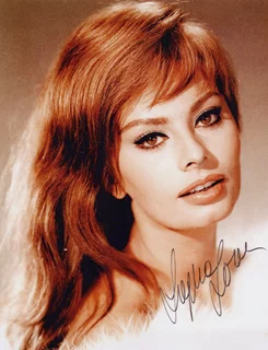 Sophia Loren autograph