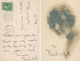 Pearl White autograph