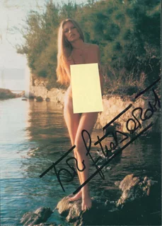 Brigitte Bardot autograph