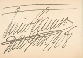 Enrico Caruso autograph