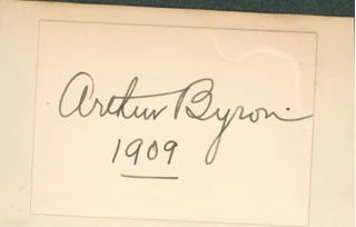 Arthur Byron autograph
