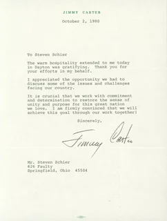 Jimmy Carter autograph