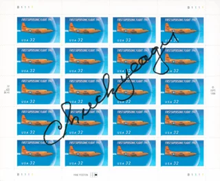 Chuck Yeager autograph
