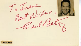 Carl Betz autograph
