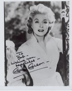Greer Garson autograph