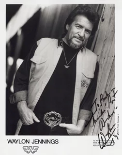 Waylon Jennings autograph