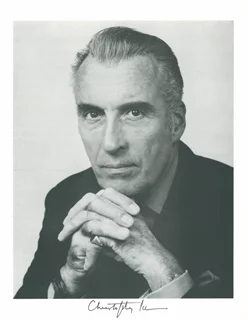 Christopher Lee autograph