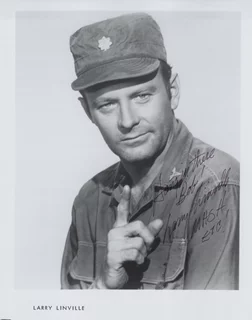 Larry Linville autograph