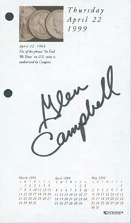 Glenn Campbell autograph