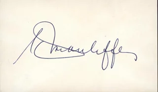Christa McAuliffe autograph