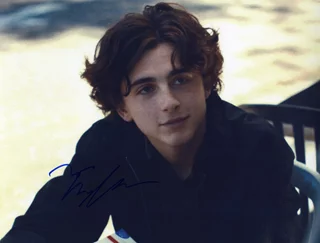 Timothee Chalamet autograph