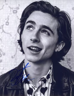 Timothee Chalamet autograph