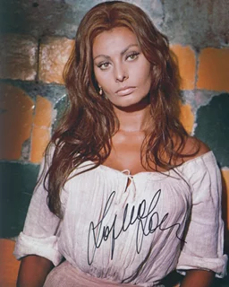 Sophia Loren autograph