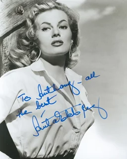 Anita Ekberg autograph