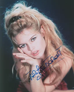 Brigitte Bardot autograph