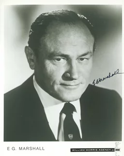 E.G. Marshall autograph