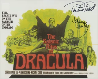 The Satanic Rites of Dracula autograph