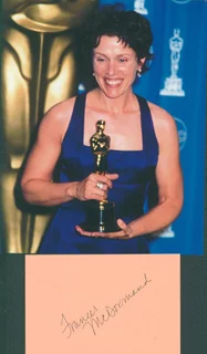 Frances McDormand autograph