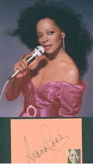 Diana Ross autograph