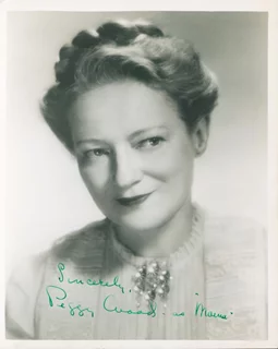 Peggy Wood autograph