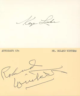 Charlie Chan autograph