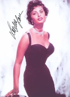 Sophia Loren autograph