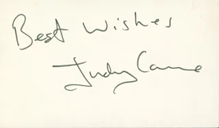 Judy Carne autograph
