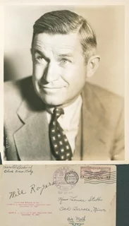 Will Rogers autograph