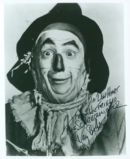 Ray Bolger autograph