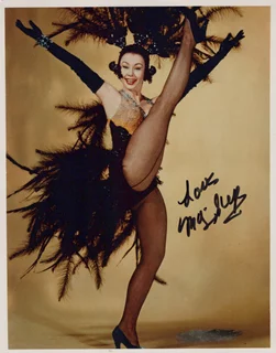 Mitzi Gaynor autograph